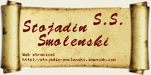 Stojadin Smolenski vizit kartica